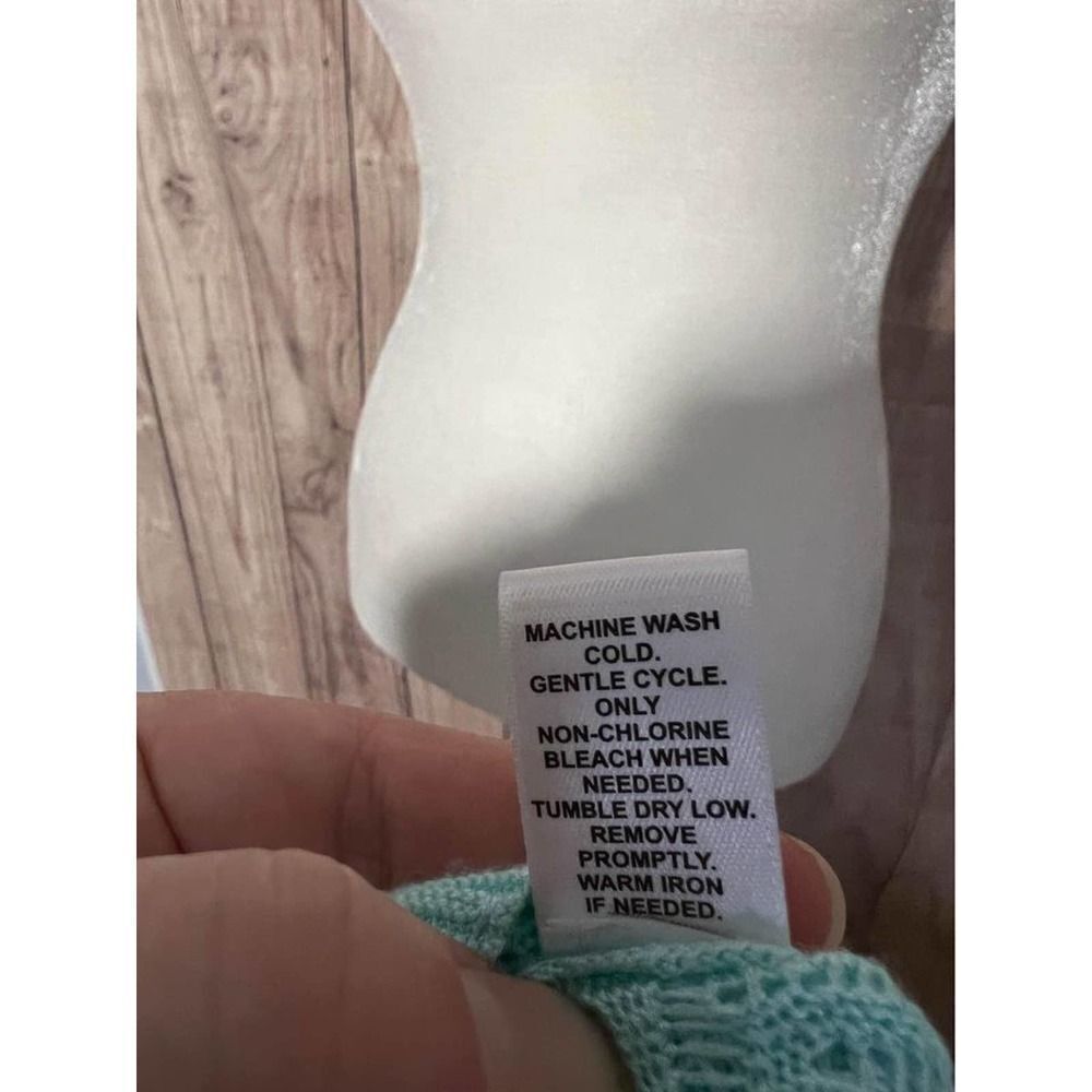 Cato Womens Long Sleeve Top Light Green Sz Large - Picture 8 of 8